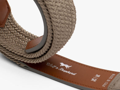 Mens Stealth Woven Belt stone  View 9