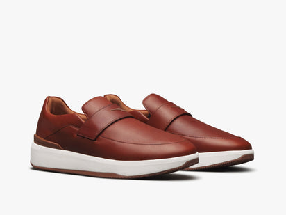 Mens Baller Loafer Caramel / White  View 1