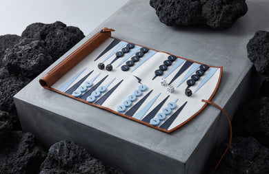 Mens W&S Backgammon Set honey-white  View 1