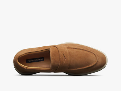 Mens Closer™ Loafer Tan / Off White  View 2