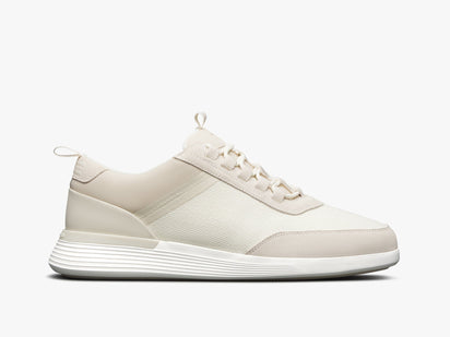 Mens Crossover™ Victory Trainer Off White / White  Knit Mesh / Leather View 1