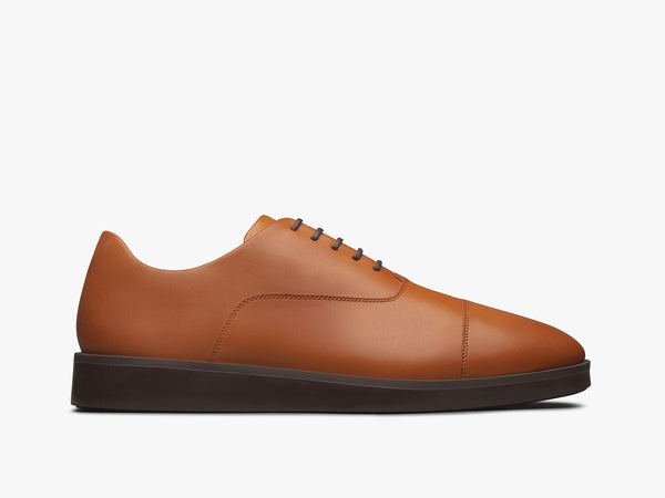 Wolf & Shepherd Crossover Oxford Sneaker Brown Leather Mens 13 Portugal Travel WOLF & SHEPHERD Crossover Longwing HONEY Wingtip Portugal  main image 4