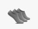 Mens W&S Cushioned Low-Show Socks - 3 pack Gray  View 1