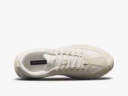 Mens Marathon Court Off White / White  View 2