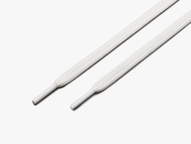 Mens Sport Laces - Flat white  View 1