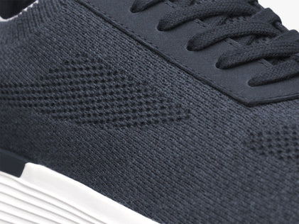 Mens SupremeKnit™ Trainer Navy / Honey  View 2