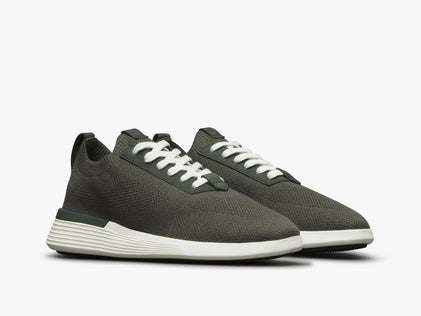 Mens SupremeKnit™ Trainer Dark Green / Off-White  View 2