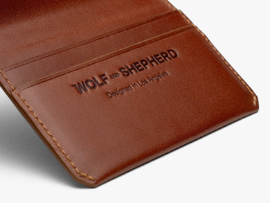 Mens W&S Slim Wallet honey  Calfskin View 4