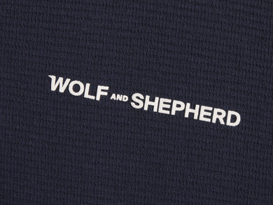 Mens W&S Quarter Zip Pullover navy  View 3