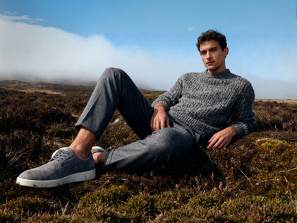 Mens Closer™ Derby Cool Gray / Off-White  View 2