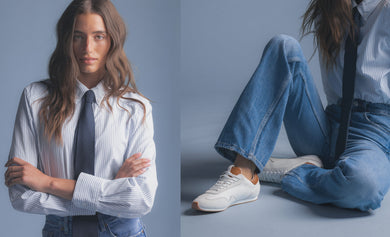 Womens Pacer Sneaker gray-white  View 2