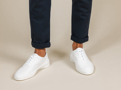 Mens Cruise™ Lace-Up White / White  Calfskin View 2