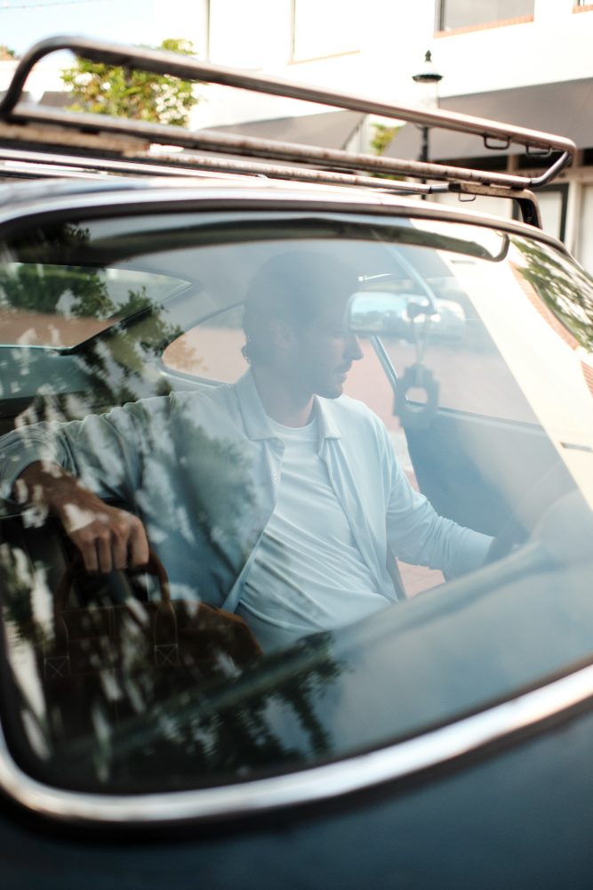 Behind the wheel