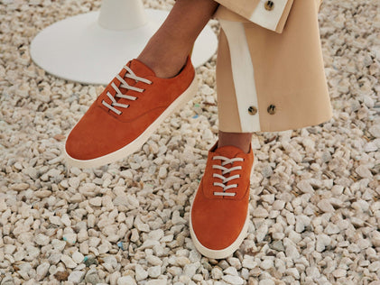 Womens Cruise™ Lace-Up Faded Orange / White  View 2