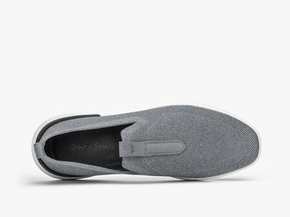 Mens SwiftKnit™ Loafer Heather Gray / White  View 2