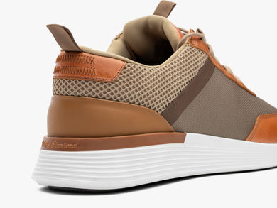 Mens Crossover™ Victory Trainer khaki-honey  Knit Mesh / Leather View 23