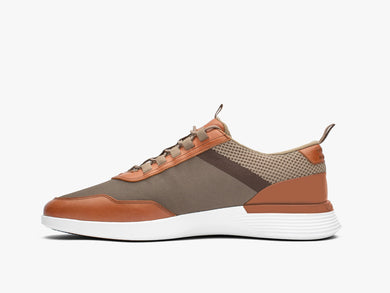 Mens Crossover™ Victory Trainer khaki-honey  Knit Mesh / Leather View 18