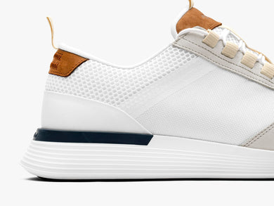Wolf & Shepherd Crossover Victory Trainer Sneaker in White /White