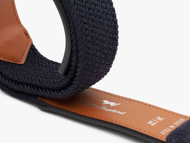 Mens Stealth Woven Belt navy  View 5